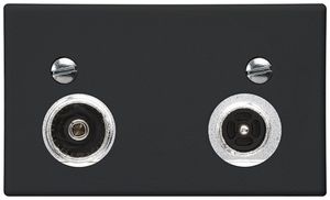 Presa d'antenna FLF Hager R-TV 23dB 2GHz nero