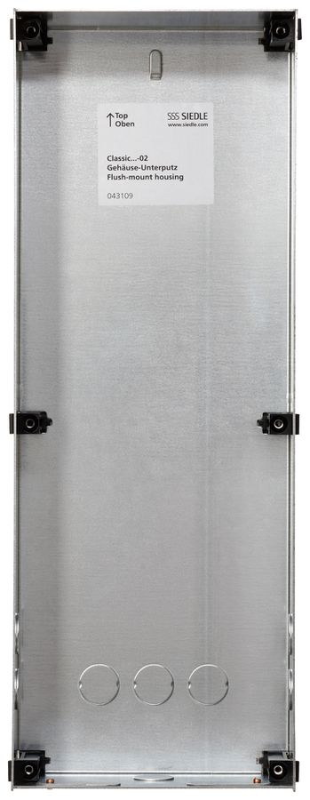 Boîtier ENC Siedle Classic 1× 154×415×65mm argent