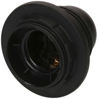 Fassung E27 Kunststoff M10×1 schwarz mit Randmantel