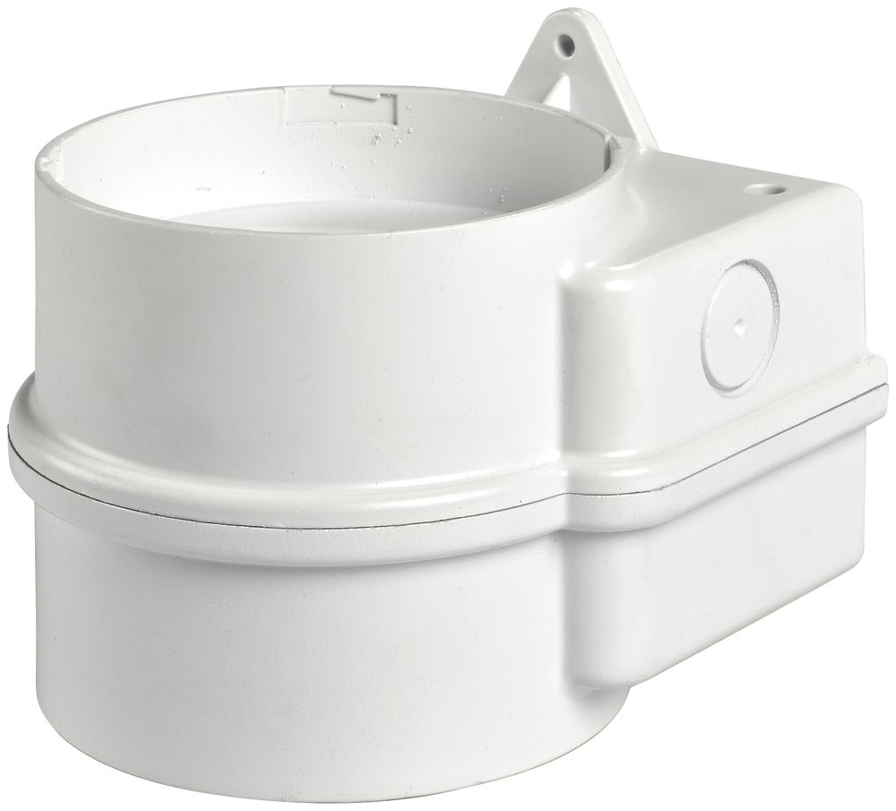 Base Hugentobler DOUBLE 230 pour XLF RGB/SIR-E LED S/M, blanc 120×117×97mm