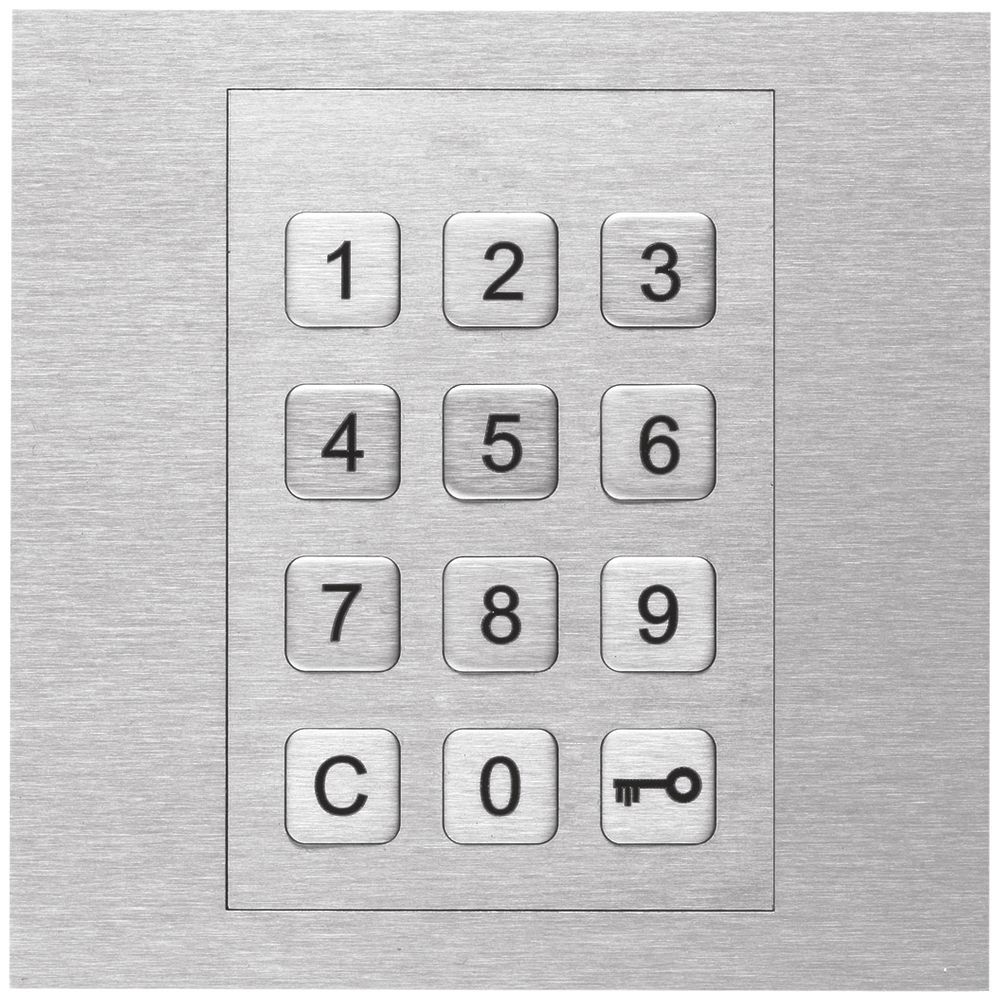 Code-Tastatur-Modul Hager elcom.modesta für Türsprechanlage, Edelstahl