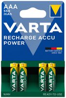 Accu VARTA Power NiMH HR03/AAA, 0.55Ah blister à 4 pièces