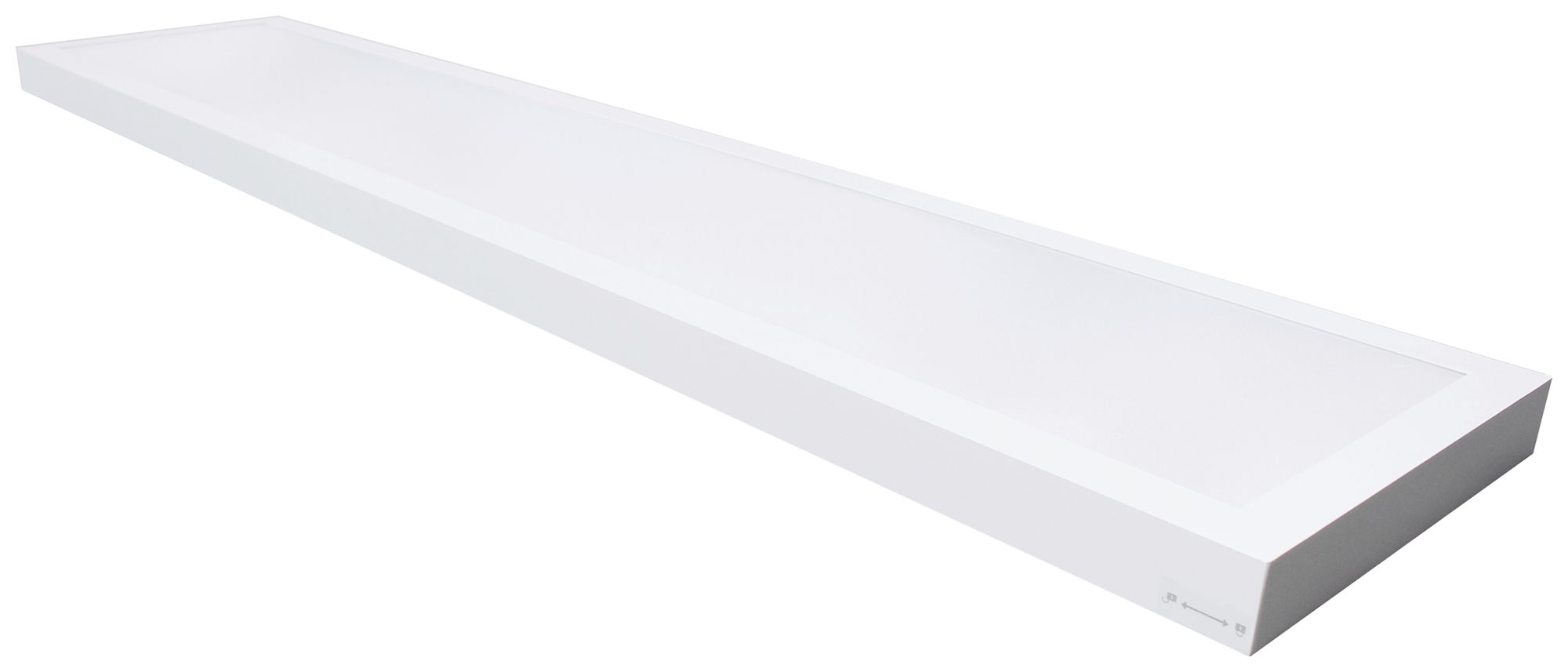 Plafonnier/applique LED DOTLUX PANELbig-ugr 40W 4750lm IP40 1525×325×48mm blanc