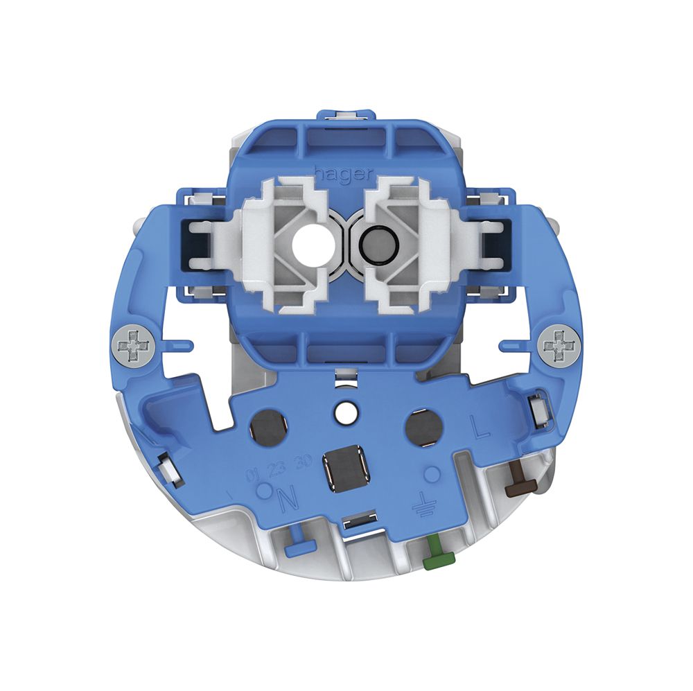 Kombination Hager Sch 1 (3+3) + 1×Typ 13 1×beleuchtet