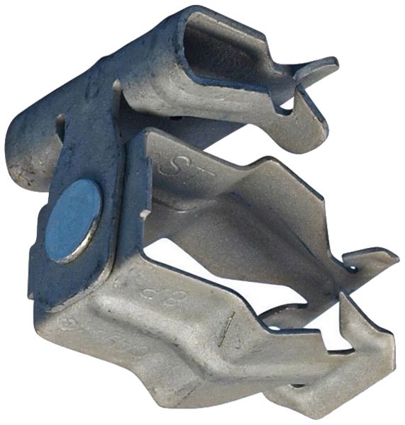 Graffa Caddy H-PIN per tubo Ø 18…22mm flangia 3…8mm, acciaio armonico ARMOUR