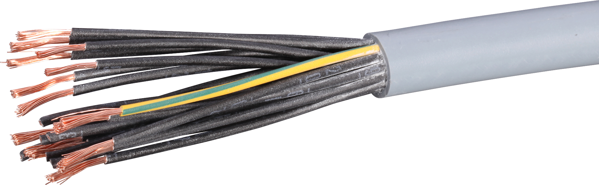 Câble de commande LiYY 21×1mm² numéroté gris