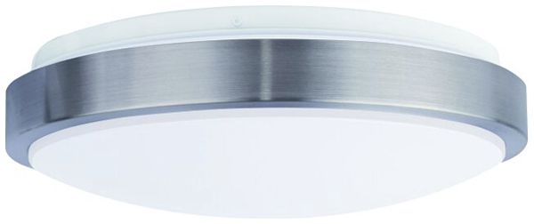 LED-Deckenleuchte DOTLUX LUNAsilver HF 18W 1950lm 3000/4000/5700K IP44 Ø330mm Si