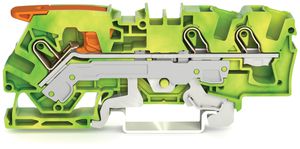 Morsetto di protezione WAGO TOPJOB-S 6mm² 3L verde/giallo serie 2106