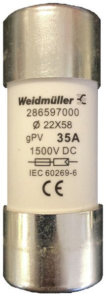 Sicherung WM FUSE WSFL gPV superflink (FF) 35A 1500V 22×58mm Keramiksicherung