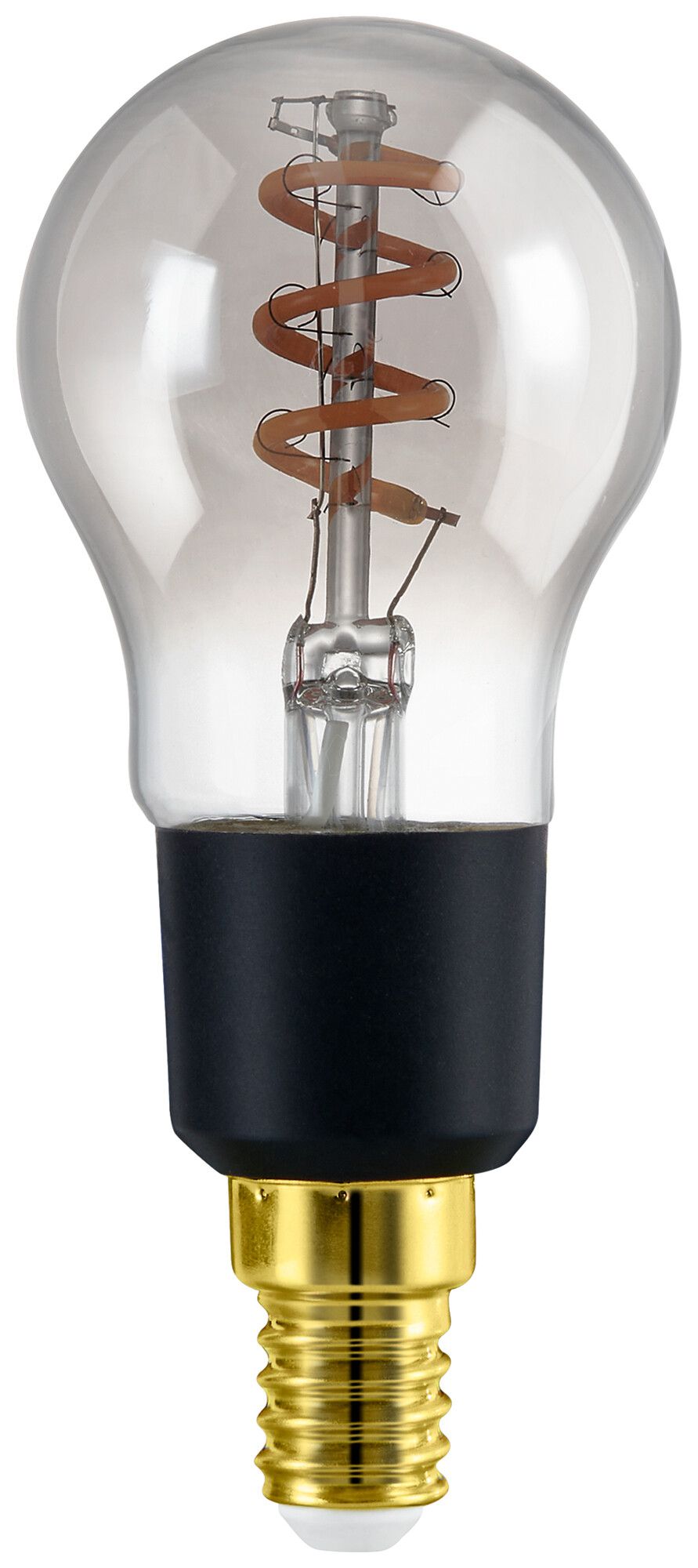 LED-Lampe Eglo CONNECT.Z E14 4W 2000K P45 klar schwarz Bt/BLE DIM Ø45×108mm