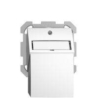 Kit montaggio ENC Edue FM, con cappa di uscita dritta, per 2×Keystone, bianco