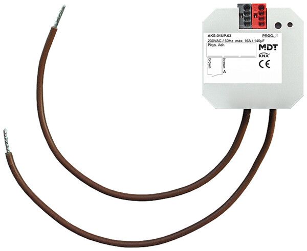 EB-Schaltaktor KNX MDT AKS-01UP.03 1-Kan 16A 230V