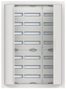 Distributeur ENC ABB ComfortLine 7 rangées 252UM avec porte 865×1164×125mm
