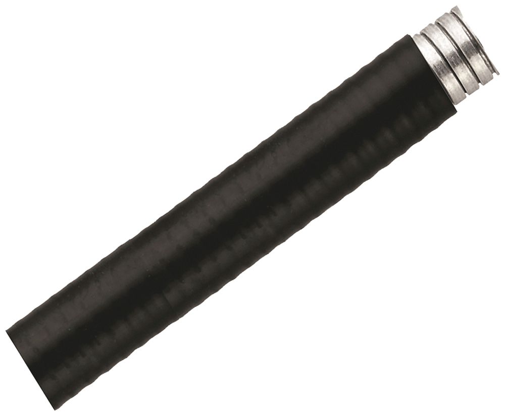 Tuyau métallique Plica LTP M50 10m flexible acier zingué/PVC noir