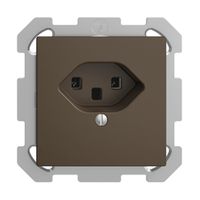UP-Steckdose EDIZIOdue T23 16A coffee, Schraubklemmen
