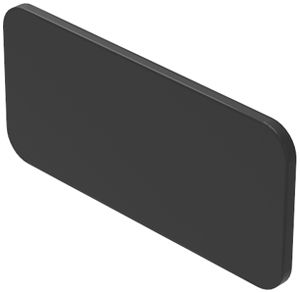 Placchetta indicatr.EAO45, argento 27×12.5mm