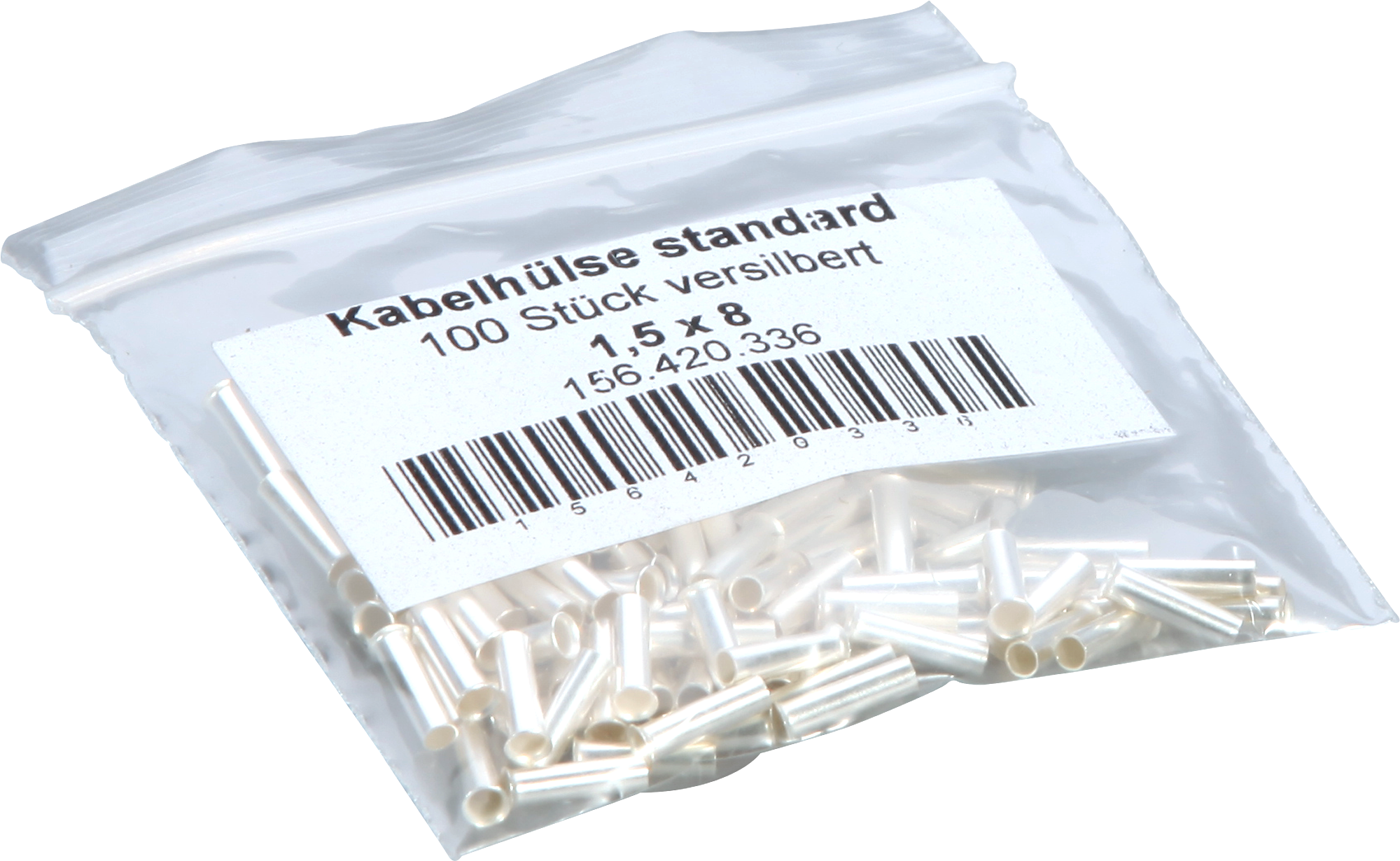 Aderendhülse Standard 1,5mm²/8mm Me-Ag