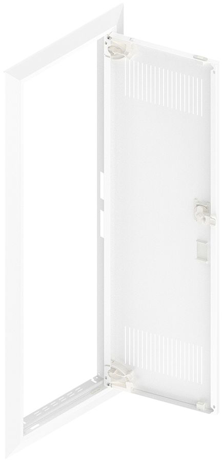 Porta con fesura e cornice SE Pragma bianco per 1parte/6file