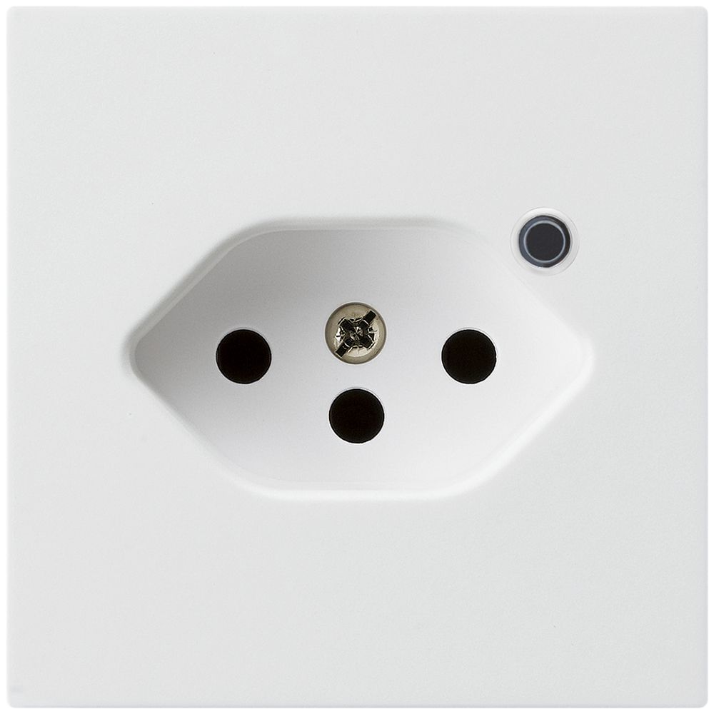 Prise Hager kallysto 1×T13 illuminé A blanc ultra