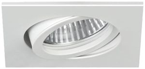 Downlight INS Brumberg GX5.3 max. 13W 12V 82×82mm Ø INS=68mm IP20 bianco opaco