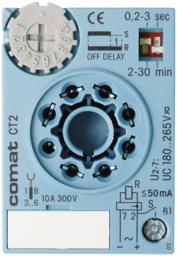 Zeitwürfel ComatReleco CT2-A30, 20…65VUC, Gehäuse blau/grau
