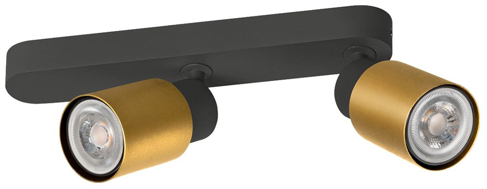 Spot SLV PURI 2.0 Tube CW GU10 2×6W VAR 258×42×138mm noir/or