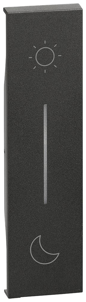 Cache Living Now 1 module pour poussoir de scène radio jour/nuit noir