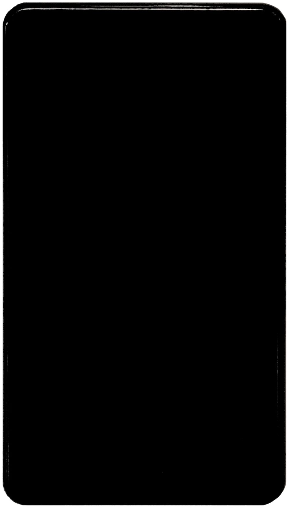 Placca di copertura 2×II senza foro nero