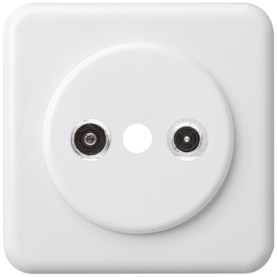 Prise d'antenne ENC basico TV-R montage C 10.5dB 2GHz blanc