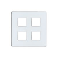 Frontplatte EDIZIOdue elegance für 4×Taster pearl