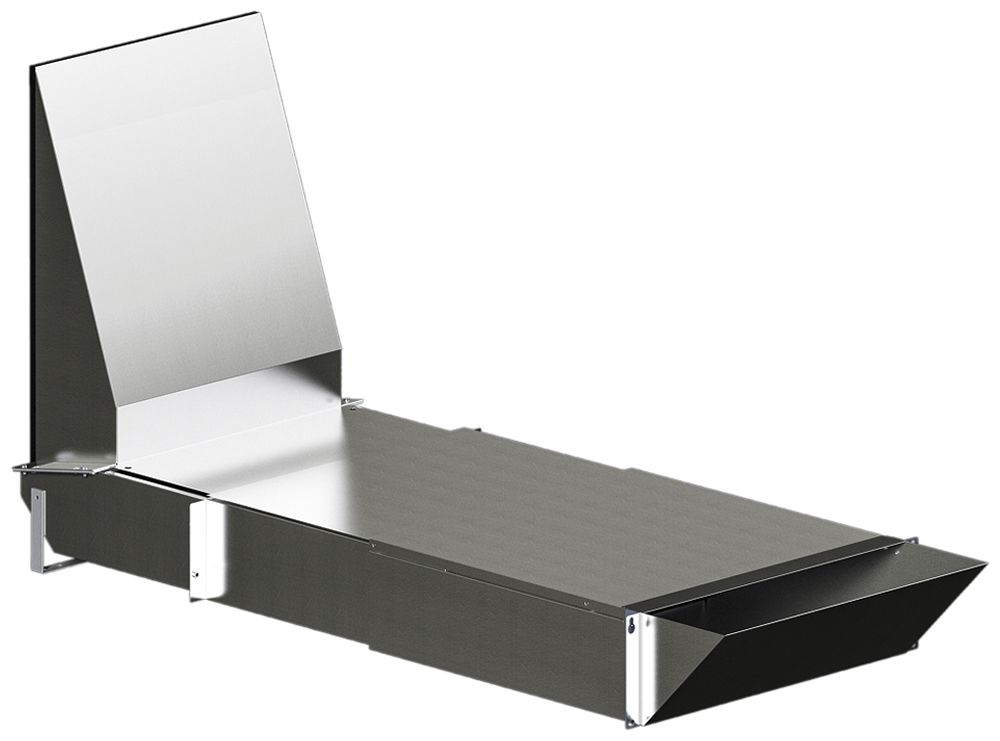 Luftkanal Rittal SK 3312.820 482.6×133.35mm Stahl schwarz nicht isoliert