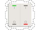 EB-Taster KNX RGBW MDT BE-TAL60T211.B1 2T/4B Temp.weiss matt "I/O"