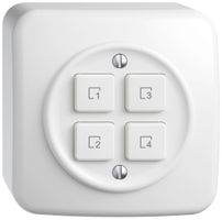 Pulsante scene AP STANDARDdue Wiser SNAPFIX® 4 scene 4 tasti WLAN bi