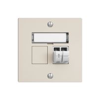 Audiodose Push Type EDIZIOdue F, 1×, Beschriftungsset, crema