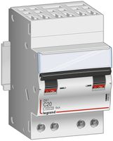 Leitungsschutzschalter Legrand C 3P 10A 4500A/6kA Steckanschl.