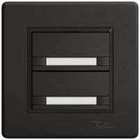 Poussoir universel ENC EDIZIO.liv UNI SNAPFIX® 12…48V s.LED 2× étiqu.no