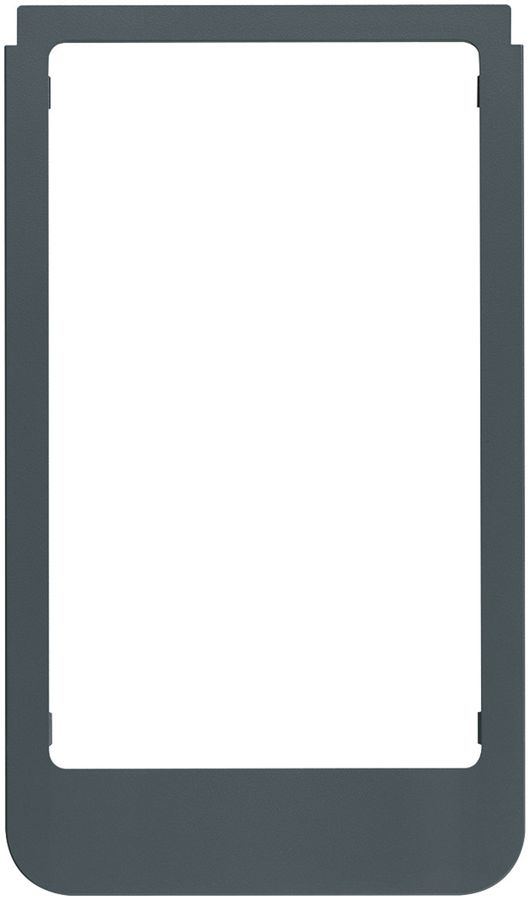 Cadre design vidéo Hager elcom.touch rond anthracite