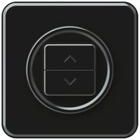 UP-Storenschalter origin 1P 2×Tasten 92×92mm schwarz