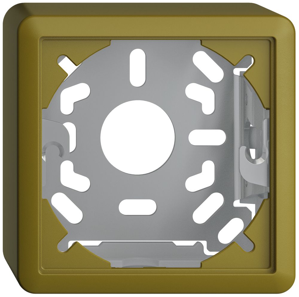 Capot avec plaque de base 39mm EDIZIOdue olive