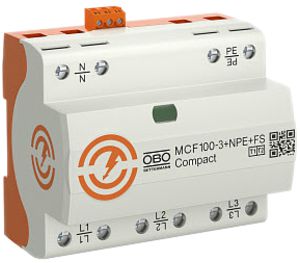 Überspannungsableiter Bettermann MCF100-3+NPE+FS, Typ 1+2
