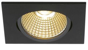 Plafoniera LED INS SLV NEW TRIA 68 SQUARE 11W 800lm 2700K 68mmØINS nero