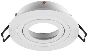 Telaio da incasso SLV NEW TRIA 75 alluminio Ø93×26mm bianco