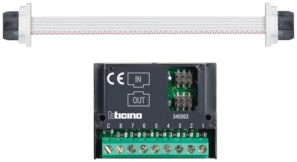 Interface Legrand Sfera New für Türlautsprecher, 2-Draht, für 8 Ruftasten