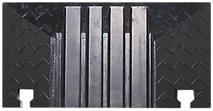 Endstück Demelectric Protector Rubber 4-Kanal 300×590×78 schwarz