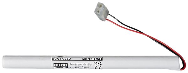 Accu NiMH BCA 4 CLED, 4.8V 0.8Ah 1h, per CLED/ELED