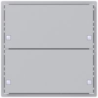 Couronne pour senseur poussoir SIDUS KNX Design type ZE, 2/4, aluminium