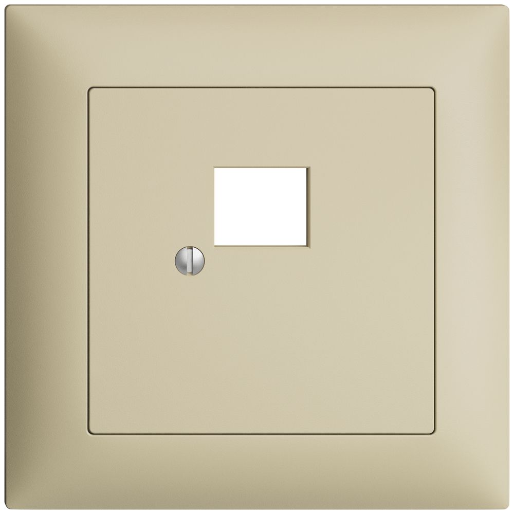 UP-Frontset EDIZIOdue vanille 88×88mm 1×RJ45