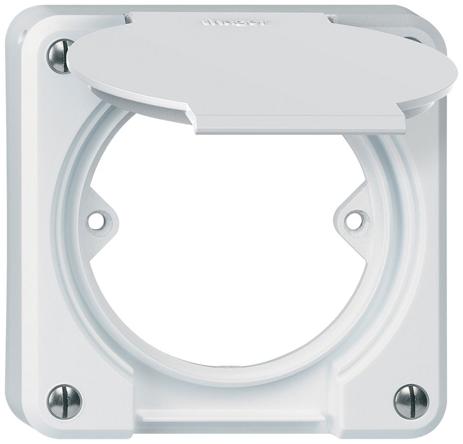 Oberteil robusto mit Klappdeckel 2-Punkt mit Adapterring weiss