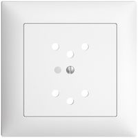 UP-Frontset EDIZIOdue weiss 88×88mm 2×T12 mit Linse