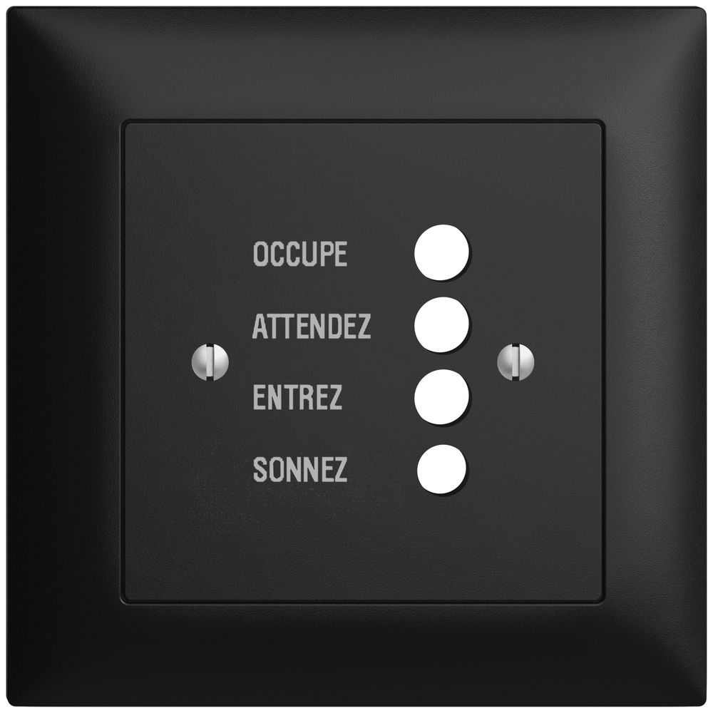 Kit front. INC EDIZIOdue nero 88×88 per stazion.d.porta 1334.F